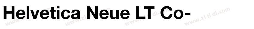 Helvetica Neue LT Co字体转换